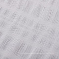 White striped crepe fabric